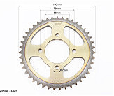 Зірки, ланцюг к-кт ZS125J-428H-116L+43T+15T 