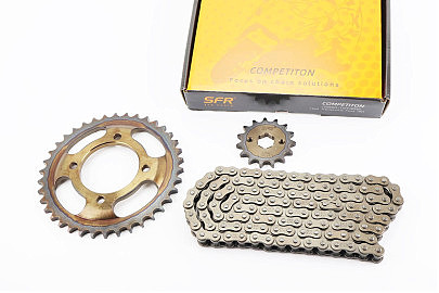 F5 Зірки, ланцюг к-кт 428H-120L+38T+15T(у коробці)