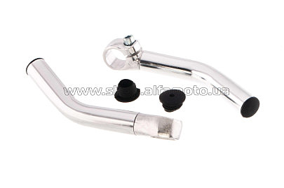 Упоры для рук велосипеда   (рога)   (алюминий, хром, изогнутые) BBC