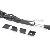 Подножка боковая задняя телескопическая для 24`- 29`, крепление за перо рамы, алюминиевая, чёрная BBC