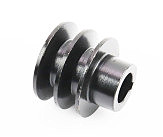 Шкив под коленвал d-20mm (D-55mm, 2-х ручейковый, два паза под ремень SPА, металл) 168F/170F Тип 1