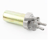 Кран топливный + фильтр в металлическом корпусе (вход/выход вверх)