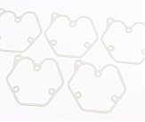 Прокладка крышки головки цилиндра (клапанов) 186FA ZUBR 3отв., к-кт 5шт