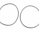 Кільце (манжет) ущільнювальне гільзи 80mm, чорне R180NM, к-кт 2шт