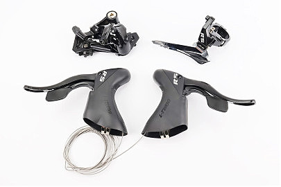 Комплект переключения (групсет) 2x9 скоростей, чёрные R5, 4 детали