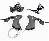 Комплект переключения (групсет) 2x9 скоростей, чёрные R5, 4 детали