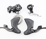 Комплект переключения (групсет) 2x9 скоростей, чёрные R5, 4 детали