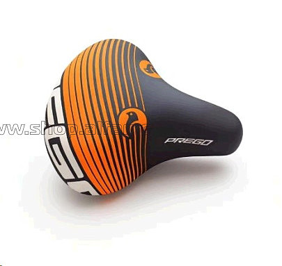 Седло велосипедное   (детское)   (оранжево- черное)   Kids bike