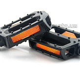 Педали велосипедные   (с катафотами, пластик, черные)   PIT