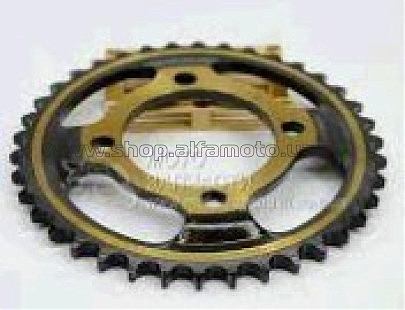 Звезда трансмиссии (задняя) Yamaha YBR125 428-46Т (d 64mm) (тарелка) JING