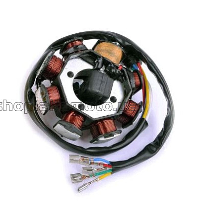 Статор генератора 4T CB/CG 150 (6+2 катушек, 6 проводов) STAR