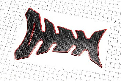 Наклейка   на бак   `PROGRIP`, с красной окантовкой