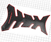 Наклейка   на бак   `PROGRIP`, с красной окантовкой