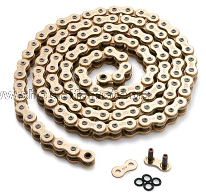 Цепь трансмиссии   428HV-126L   O-Ring   Honda CG200/CBX150, Viper F5/MX200R, ZS200GY-2   (желтая, сальниковая)   RES