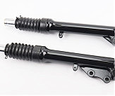 Амортизатор передний (перья),  к-кт 2шт  Yamaha JOG NEXT ZONE/AXIS 345мм, черный