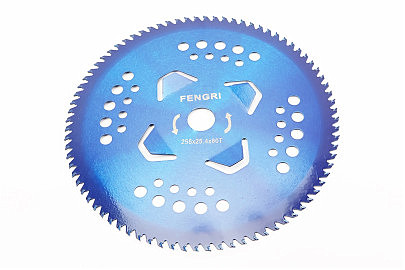Нож 80Тх255mm победитовые зубья "лепесток", "BLUE"