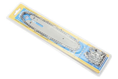 Шина 6"-1,1mm 1/4" 36зв L-18см (подходит на аккумуляторную мини-пилу) + цепь 1/4"-1,1mm-36зв. круг. зуб-2шт, на блистере