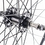 Колесо 26" заднее V/Disk-brake, обод алюминиевый, втулка 14Gx36H, пром подшипники 6000 2RS под вольнобег, крепл. гайка, "GRAVITY"