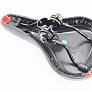 Сидіння MTB 260x150мм, чорно-червоне GW605B