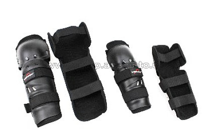 Щитки   (наколенники + налокотники, черные) S-109