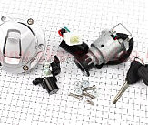 Замок зажигания   (комплект) Loncin LX250-15   (+крышка бака)   MIS