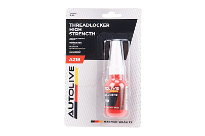 Фиксатор резьбы долгосрочный "A 218 Threadloker High Strengh RED", 10ml