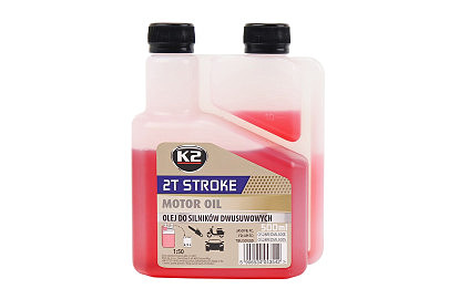 Масло 2T &mdash; минеральное универсальное "2T STROKE OIL RED", 500ml (с дозатором)