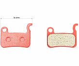 Тормозные колодки Disk-brake (Shimano LX BR-M655,765,775, XT BR-755,965,966,975, XTR M965/966, Saint M800), красные PAD-02