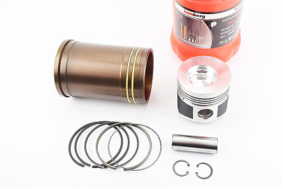 Поршневая R195N к-кт, поршень 95mm STD (форкамера "Конус") +гильза (желтая, с насечкой) +манжеты