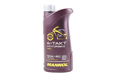 Масло 4T 10W-50 &mdash; синтетическое мотоциклетное "Motorbike", 1L