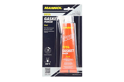 Герметик силіконовий високотемпературний ЧЕРВОНИЙ "9914 Gasket Maket Red" 85g