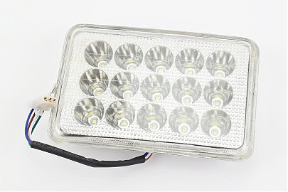 Фары квадратной передняя часть 15-LED, 165x105мм, TUNING