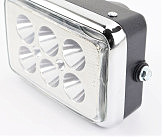 УЦЕНКА CB125-250 (Viper 125J) Фара передняя в сборе СВЕТОДИОДНАЯ, 180x120мм (треснутое стекло, см. фото)