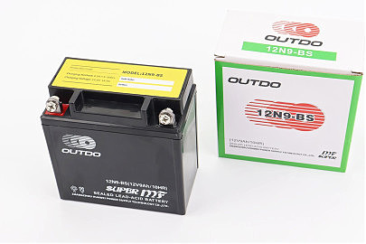 Аккумулятор 12V9Ah 12N9-BS(MF) кислотный (L135*W75*H137mm) "МОТО"