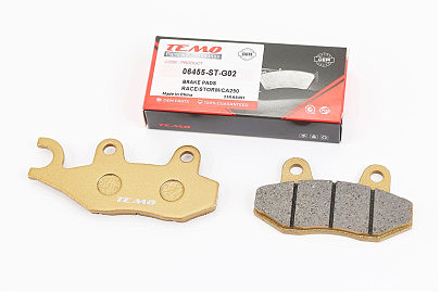 Тормозные колодки (дисковые) левое ухо, Viper &mdash; RACE/STORM/CG/СВ/HONDA-LS125;NSR 50;MBX 50/LIFAN/KYMCO-Pulsar/LONCIN, к-кт 2шт, желтые