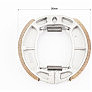 Тормозные колодки передние к-кт, 90мм (барабан) 10"