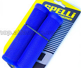 Грипсы (ручки руля)   SPELLI  SBG-6703 Синие, прямые, 2-х фактурные, резина-каучук, длина 125 мм BD