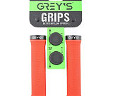 Грипсы (ручки руля)   Greys GR17410 прямые, Красные, алюминиевый зажим 1 шт, заглушки, длина 130 мм BD