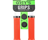 Грипсы (ручки руля)   Greys GR17510 прямые, Красные, алюминиевый зажим 2 шт, заглушки, длина 130 мм BD