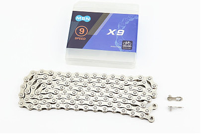 Цепь приводная 1/2х11/128х116L 9 скоростей, серебристая SPEED X9