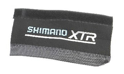 Защита пера велосипеда  на липучке, чёрная SHIMANO