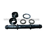Каретка велосипедная   разборная   (квадрат)   MTB 125мм, подшипник ?6,35х9 шариков, под гайку, чёрная