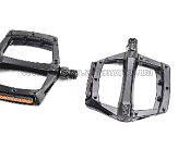 Педали велосипедные   MTB широкие 9/16 (112x109x24mm) алюминиевые, чёрные NWL-221