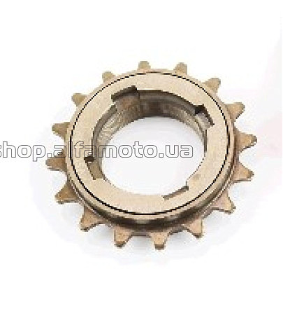 Звезда   велосипедная (задняя)   Вольнобег 1зв. 1/2х1/8x16Т, коричневый KDF-05A   DS
