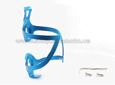 Велосипедный  флягодержатель    алюминиевый, крепл. на раму, синий BC107   DS