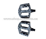 Педали велосипедные   MTB широкие 9/16 (108x105x26mm) алюминиевые, NWL-305