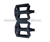 Педали велосипедные  BMX 9/16 (109x96x30mm) пластиковые, чёрные B289DU