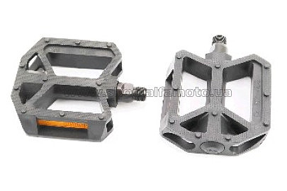 Педали велосипедные  BMX 9/16 (112x96x25mm) пластиковые, чёрные WP408