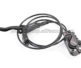 Тормоз Disk-brake гидравлический задний (F180/R160мм), чёрный BR-M447/BL-M445 (левая ручка)
