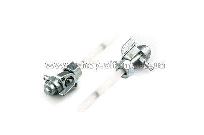 Кран топливный Delta (гайка ?12mm, штуцер 90*, резерв) HORZA
